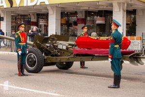 16.04.2025 Церемония перезахоронения у памятника Неизвестному солдату