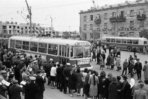 Запуск первого троллейбуса. 1967 год