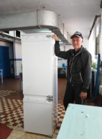 холодильник для столовой молдавской школы с.Жура Рыбницкого района